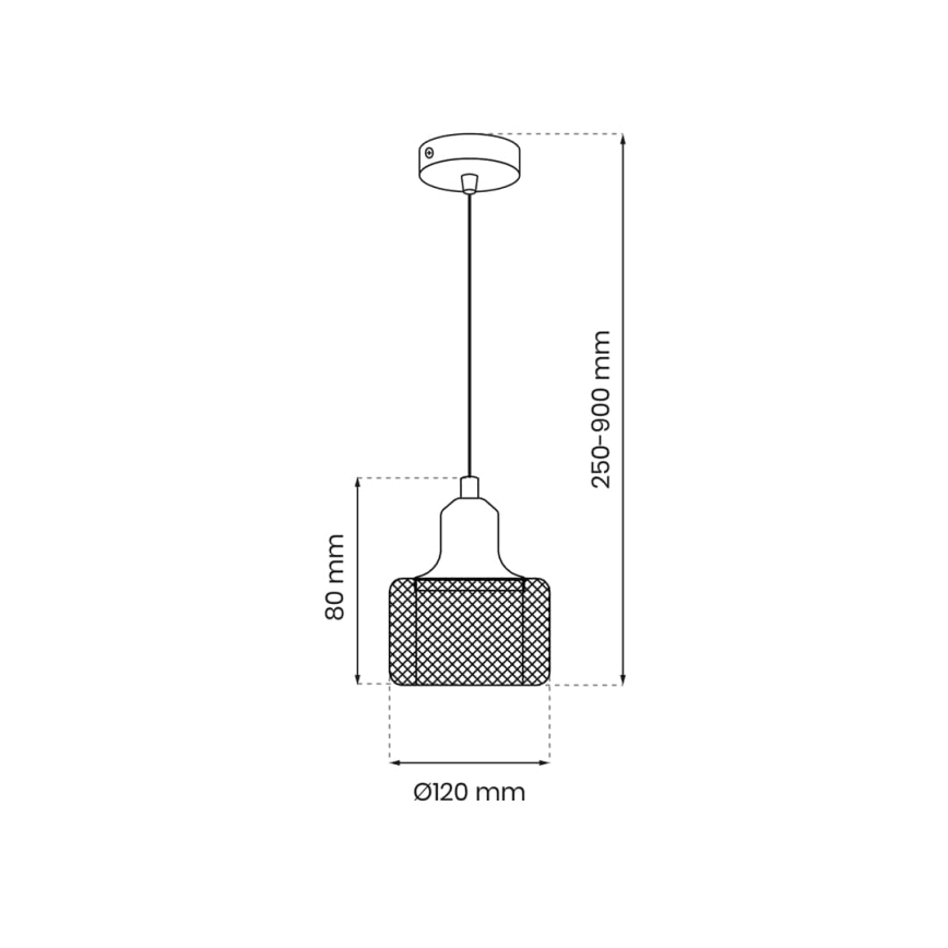 Chandelier on a string LUMI 1xG9/8W/230V