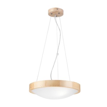 Chandelier on a string NATURAL SLIM 2xE27/60W/230V ø 37 cm pine