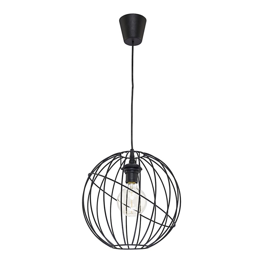 Chandelier on a string ORBITA BLACK 1xE27/60W/230V