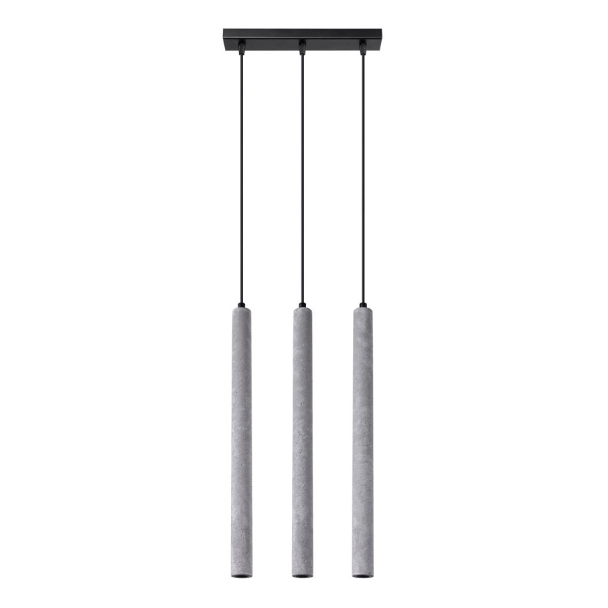 Chandelier on a string PASTELO 3xG9/8W/230V concrete