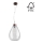 Chandelier on a string PIRO 1xE27/60W/230V beech - FSC certified