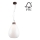 Chandelier on a string PIRO 1xE27/60W/230V beech - FSC certified