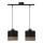 Chandelier on a string PORTO 2xE27/60W/230V black/brown