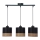 Chandelier on a string PORTO 3xE27/60W/230V black/brown