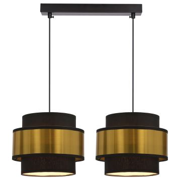 Chandelier on a string PRESTIGE 2xE27/40W/230V gold/black