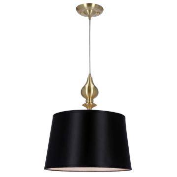 Chandelier on a string PRIMA GOLD 1xE27/60W/230V black/gold