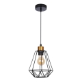 Chandelier on a string PRIMO 1xE27/60W/230V black/gold