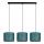 Chandelier on a string REZO 3xE27/60W/230V turquoise