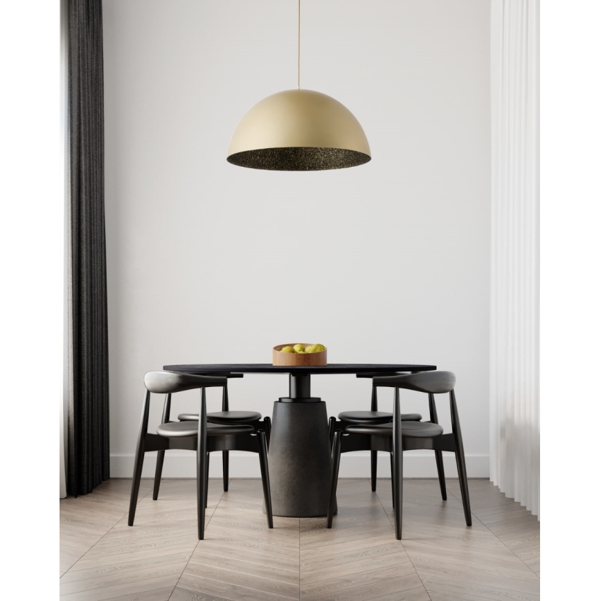 Chandelier on a string SFERA 1xE27/60W/230V d. 70 cm gold/black