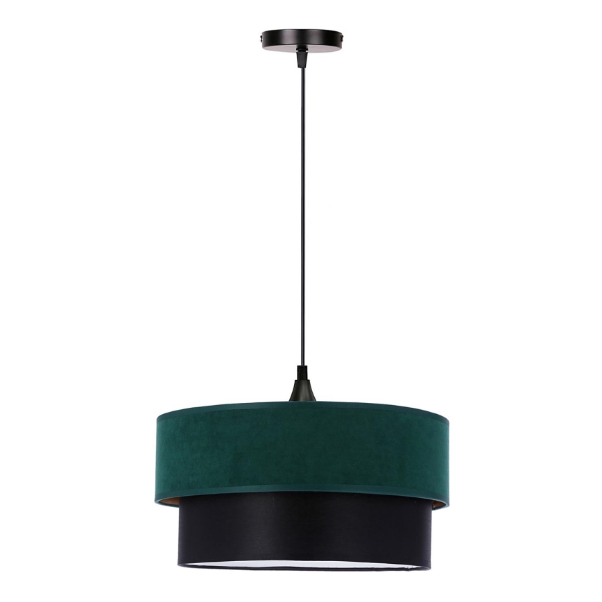 Chandelier on a string SOLANTO 1xE27/60W/230V green/black