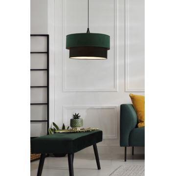 Chandelier on a string SOLANTO 1xE27/60W/230V green/black