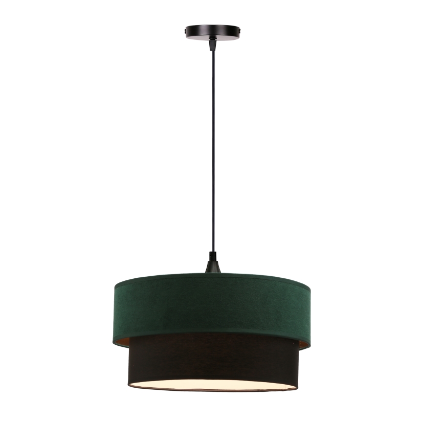 Chandelier on a string SOLANTO 1xE27/60W/230V green/black