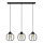 Chandelier on a string STARLIGHT 3xE27/60W/230V black/gold