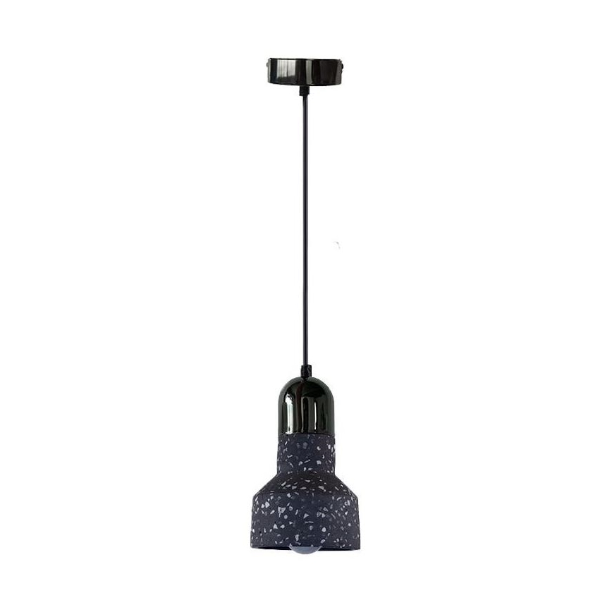 Chandelier on a string TERRAZZO 1xE27/60W/230V d. 12 cm black