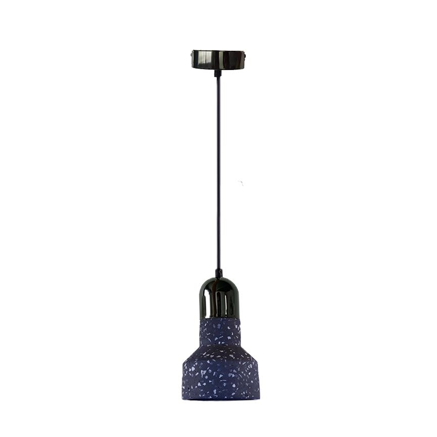 Chandelier on a string TERRAZZO 1xE27/60W/230V d. 12 cm black