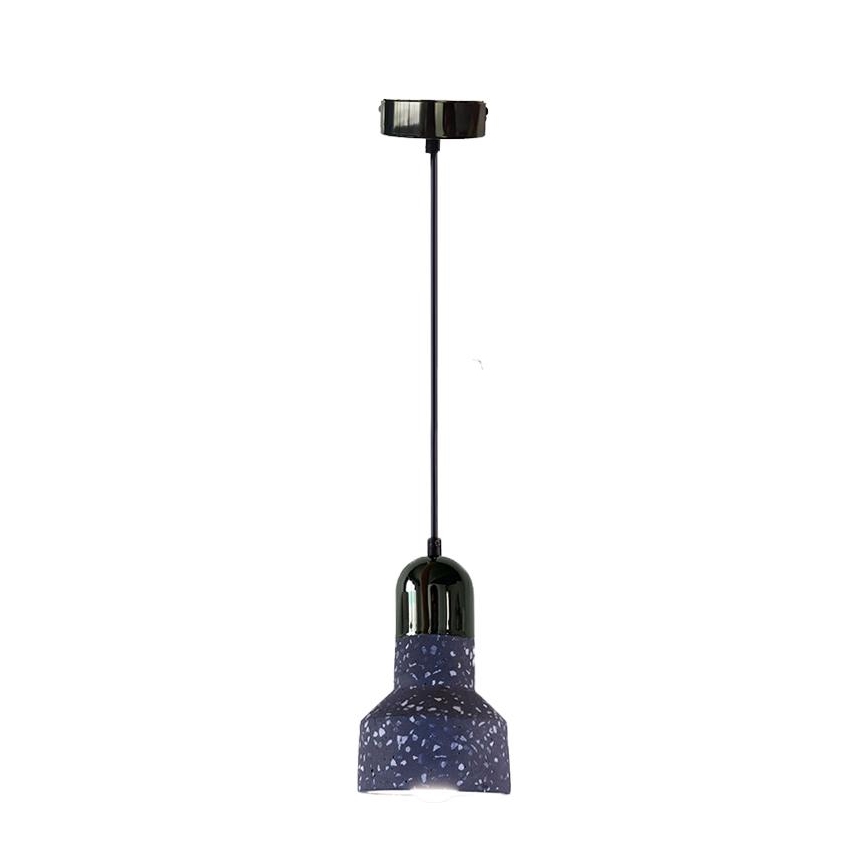 Chandelier on a string TERRAZZO 1xE27/60W/230V d. 12 cm black