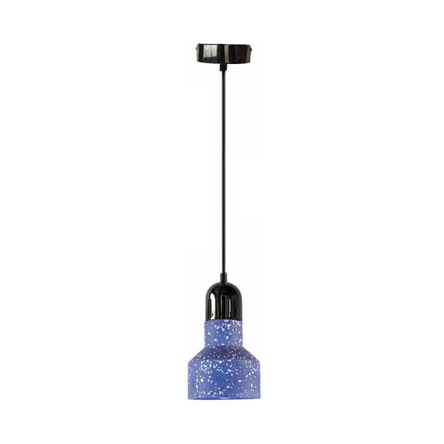 Chandelier on a string TERRAZZO 1xE27/60W/230V d. 12 cm blue