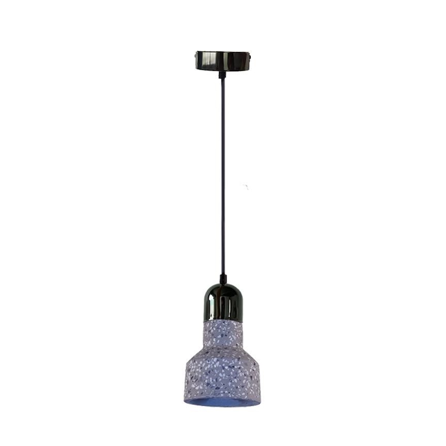 Chandelier on a string TERRAZZO 1xE27/60W/230V d. 12 cm grey