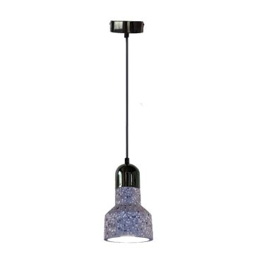 Chandelier on a string TERRAZZO 1xE27/60W/230V d. 12 cm grey