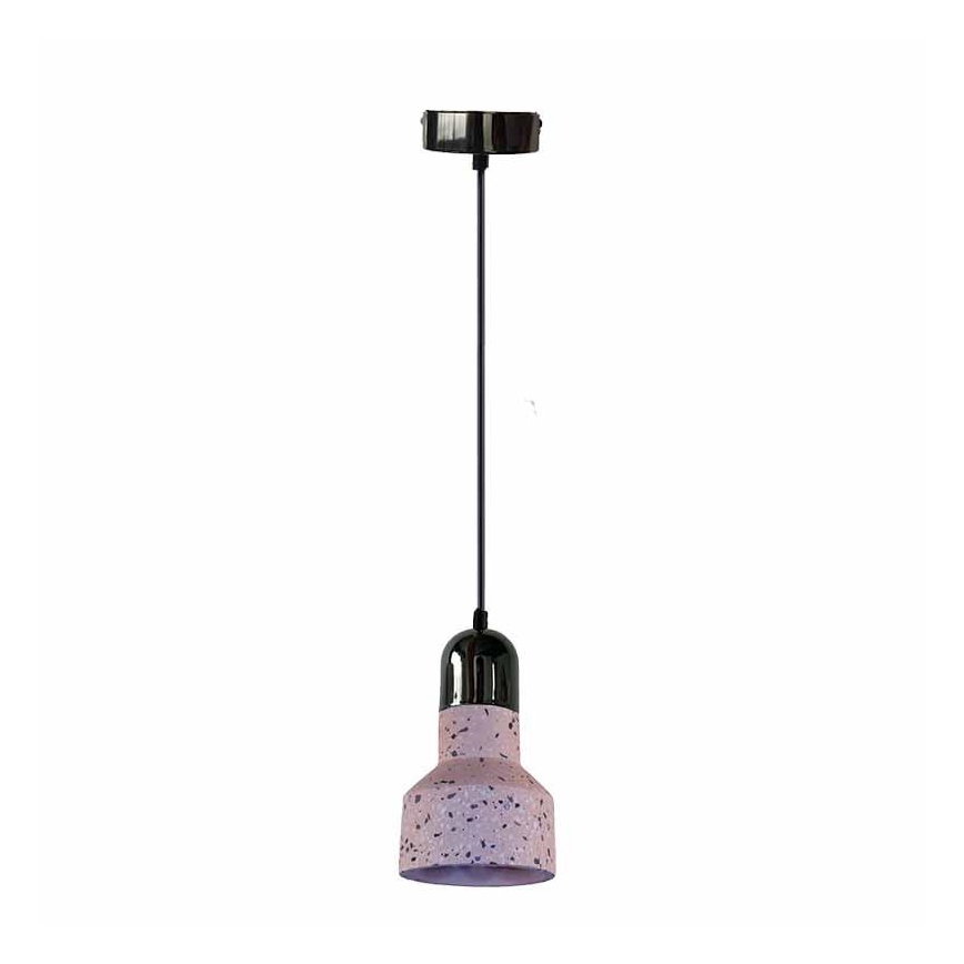 Chandelier on a string TERRAZZO 1xE27/60W/230V d. 12 cm red