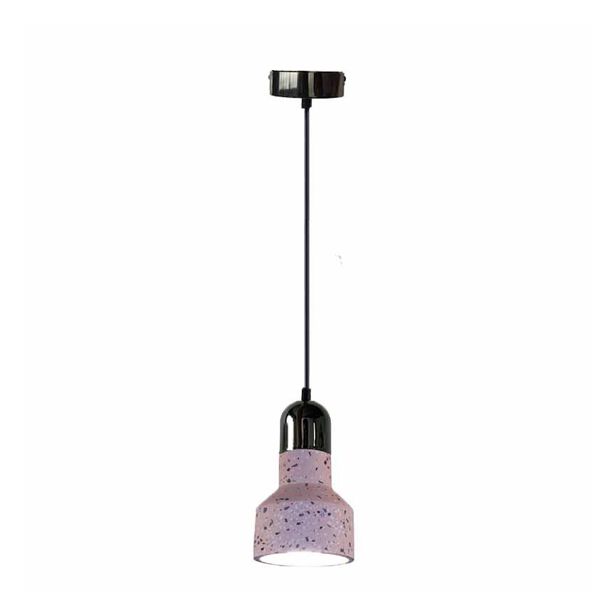 Chandelier on a string TERRAZZO 1xE27/60W/230V d. 12 cm red