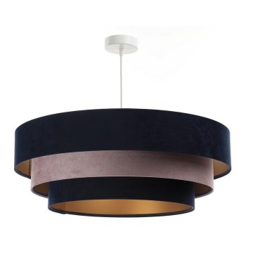 Chandelier on a string TRINITI 1xE27/60W/230V blue/grey/gold