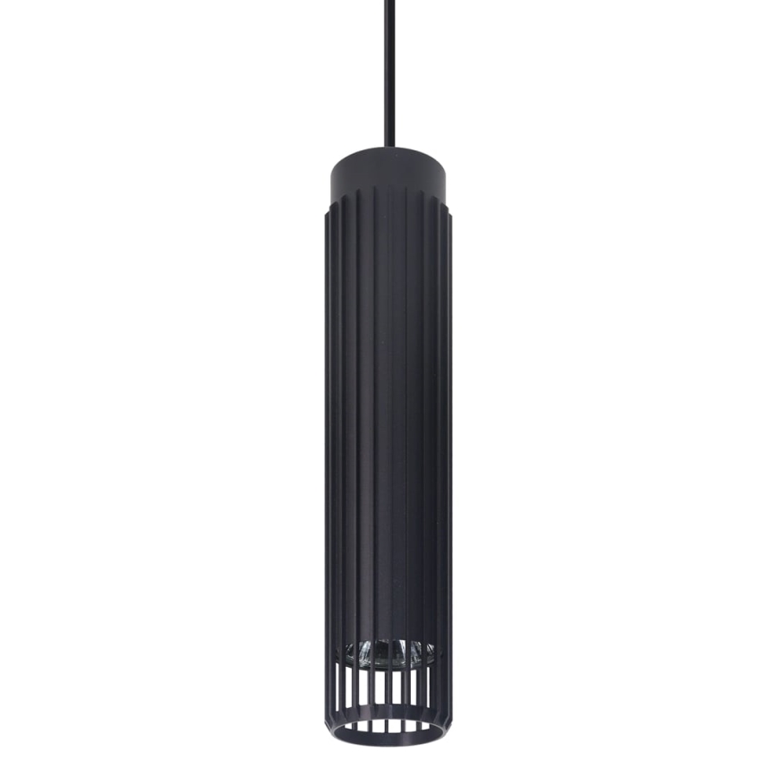 Chandelier on a string VERTICAL 1xGU10/8W/230V black