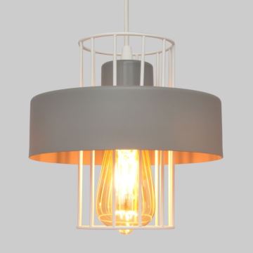 Chandelier on a string VOLTA 3xE27/60W/230V d. 42 cm grey