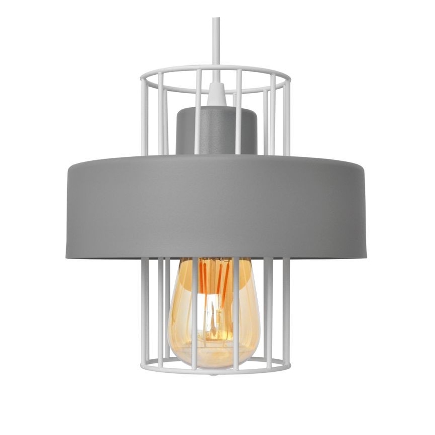 Chandelier on a string VOLTA 3xE27/60W/230V d. 42 cm grey