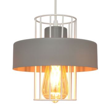 Chandelier on a string VOLTA 3xE27/60W/230V d. 42 cm grey