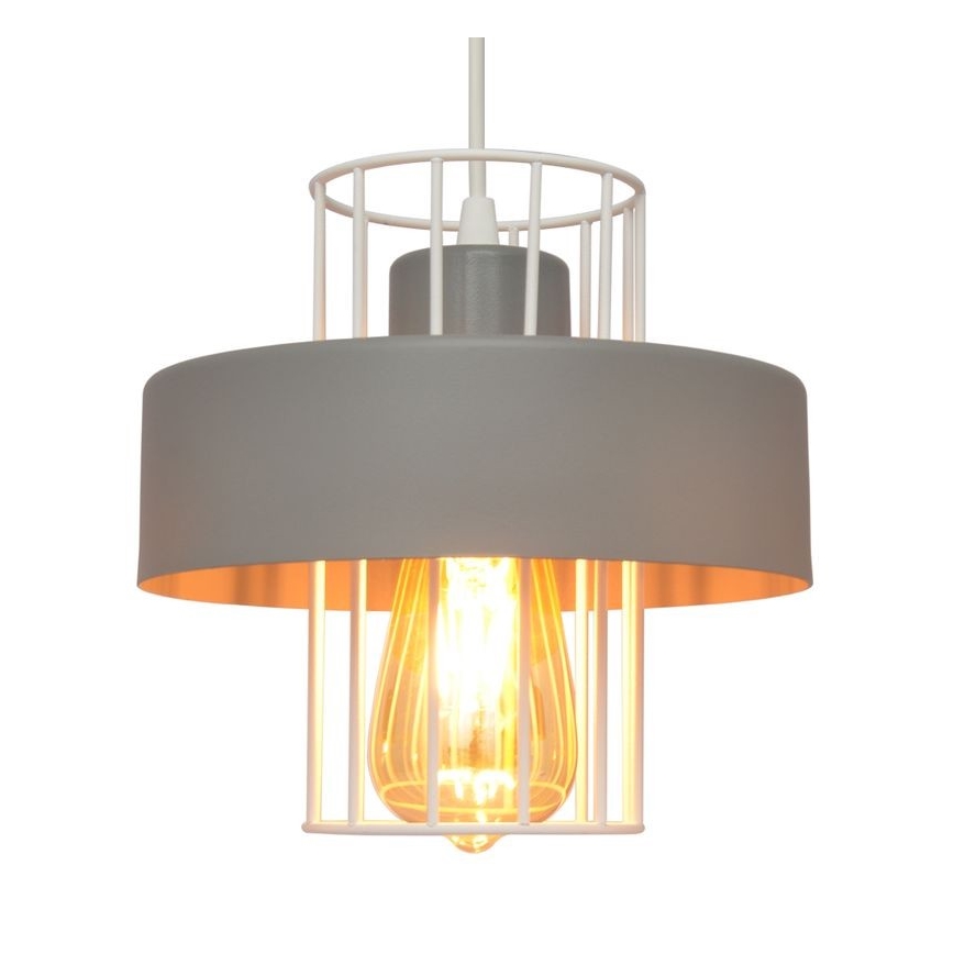 Chandelier on a string VOLTA 3xE27/60W/230V d. 42 cm grey