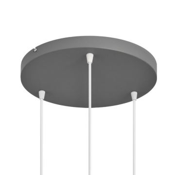 Chandelier on a string VOLTA 3xE27/60W/230V d. 42 cm grey