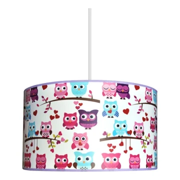 Children's chandelier OWLS 1xE27/60W/230V