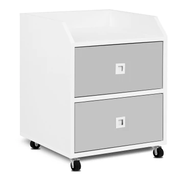 Children's storage container MIRUM 54,2x42,4 cm white/grey