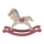 Christmas decoration rocking horse wood