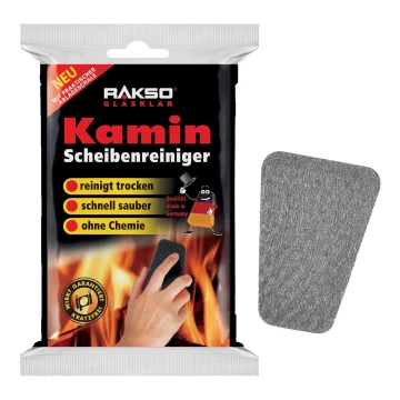 Cleaning sponge for fireplace glass 2 pcs