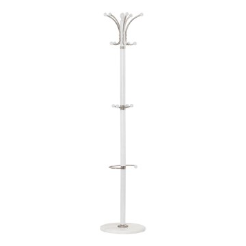 Coat rack 185x38 cm white