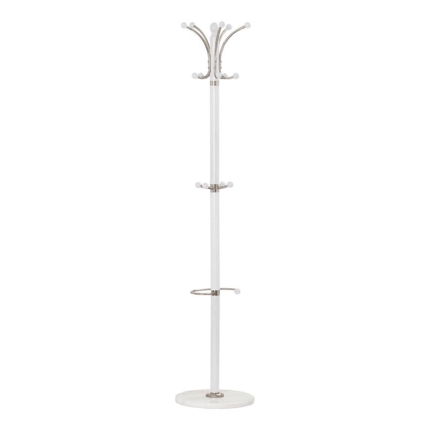 Coat rack 185x38 cm white