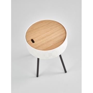 Coffee table AURA 45x38 cm white/black/beige