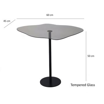 Coffee table DIOR 50x60 cm black