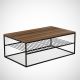 Coffee table ETNA 43x95 cm brown/black