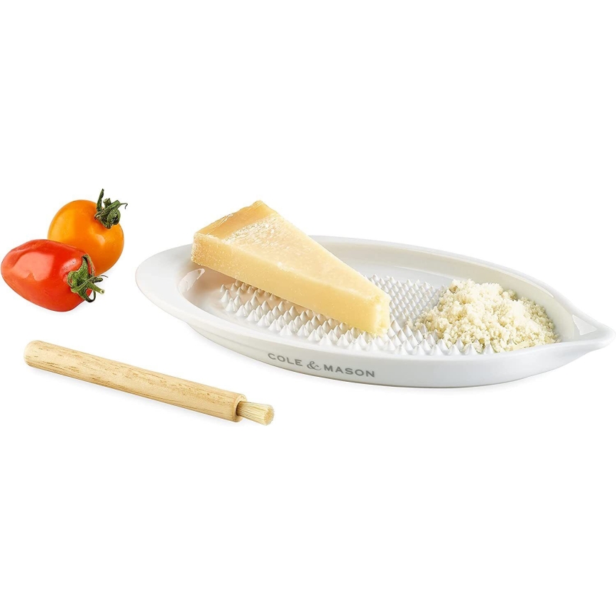 Cole&Mason - Ceramic grater with a wooden brush