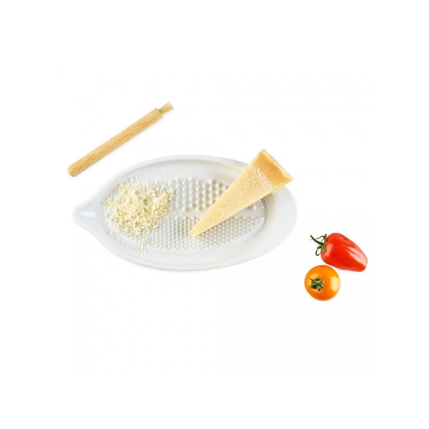 Cole&Mason - Ceramic grater with a wooden brush