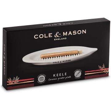 Cole&Mason - Ceramic grater with a wooden brush