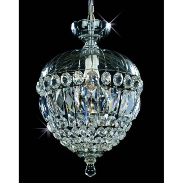 Crystal chandelier 1xE27/60W/230V