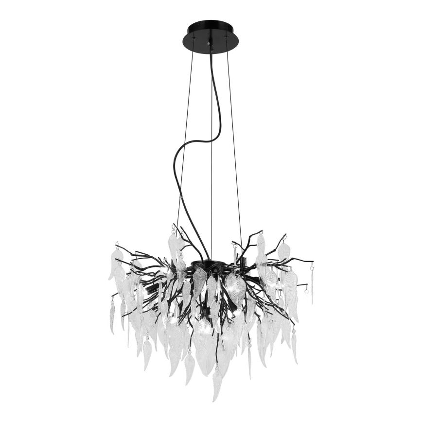 Crystal chandelier on a string 10xG9/40W/230V black