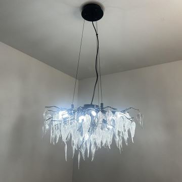 Crystal chandelier on a string 10xG9/40W/230V black