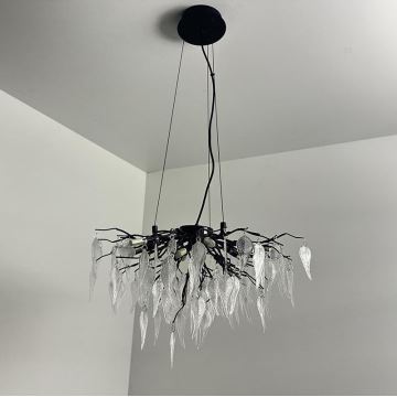 Crystal chandelier on a string 10xG9/40W/230V black