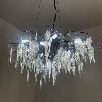 Crystal chandelier on a string 10xG9/40W/230V black