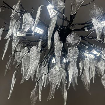 Crystal chandelier on a string 10xG9/40W/230V black